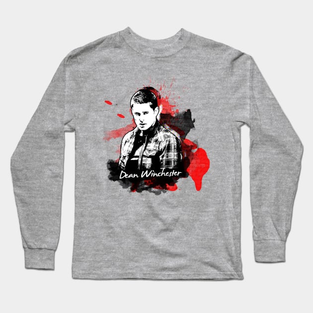 Dean Winchester - Darkness & Deliverance Long Sleeve T-Shirt by SuperSamWallace